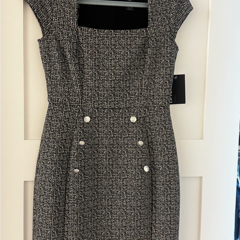 Enfocus Studio Black and White Mini Dress